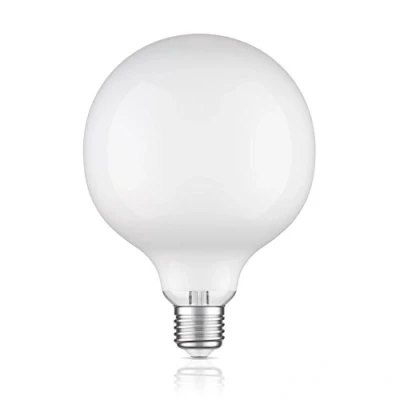 Image of ledscom.de E27 LED Bulb, G125, Warm White (2700 K), 4 W, 550lm, Frosted Glass Extra matt, Filament, Glass, LED, Light Base, Energy Saving Classic