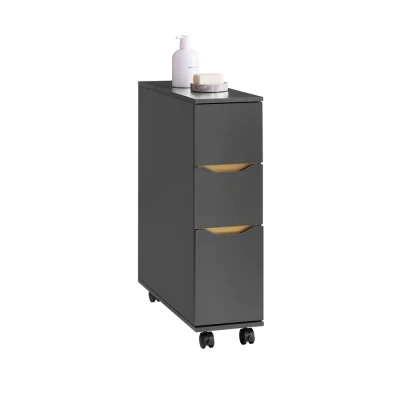 Image of SoBu Slim Bathroom Cabinet on Wheels Toilet Paper Roll Holder,BZR191 DG