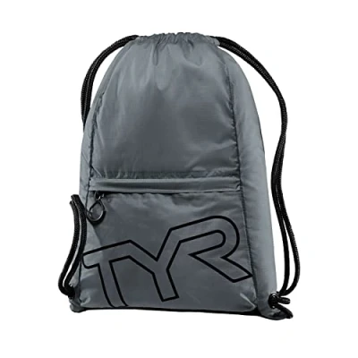Image of TYR Unisex&#039;s Alliance Drawstring Sackpack Backpack, Grey, One Size