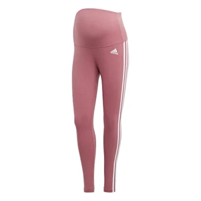 Image of adidas Women&#039;s Maternity Leggings, Pink Strata/White, XXS