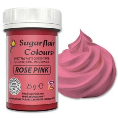 Image of Sugarflair Spectral Rose Pink Food Colouring Paste, Highly Concentrated for Buttercream, Sugar Royal Icing, Cake Mixes and More! Vibrant Colour Dye 25g