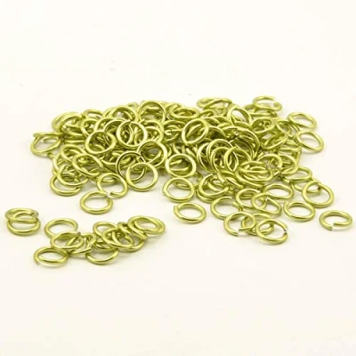 Image of Vaessen Creative Alu Deco jump rings 10mm x135 apple green,