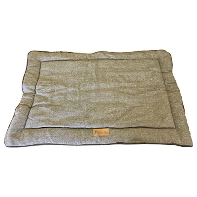 Image of Ellie Bo XL Reversible Tweed and Brown Faux Fur Mat for 42 inch Dog Cage