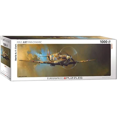 Image of EuroGraphics 6010 0952 Spitfire by Barrie A F Clark Puzzle (1000 Piece) Jigsaw, Various
