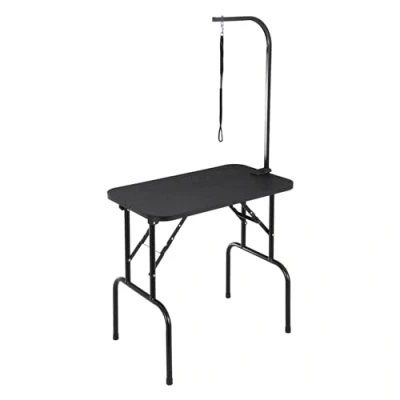 Image of VEVOR Pet Grooming Table Arm with Clamp, 808 x 460 mm Dog Station, Foldable Pets Stand for Medium and Small Dogs, Free No Sit Haunch Holder Loop, Bearing 99.8kg