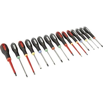 Image of Bahco BHBE 9877 ERGO Screwdriver Set, 15 Pieces