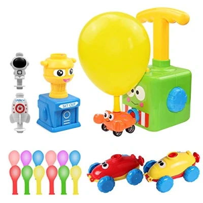 Image of Balloon Car Toy, Children Inertial Powered Science Intelligence Education Pump Cars Racer Kit Gift for Boys Girls