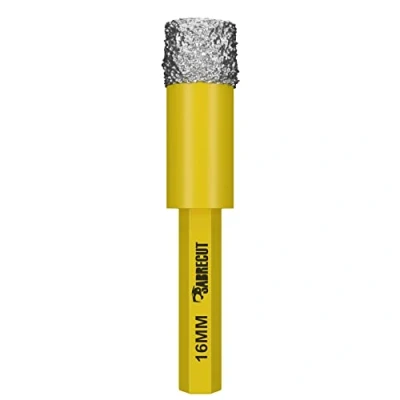 Image of 1 x SabreCut SCRDDB16 16mm Quick Change Long Life Self Cooling Sharpening Diamond Drill Bit for Cement Porcelain Granite Marble Compatible with Bosch Dewalt Makita Milwaukee and Many Others