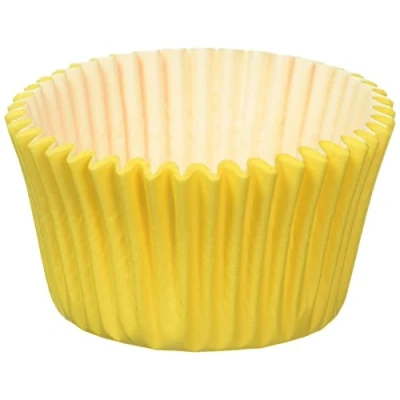 Image of Holly Cupcakes 180 Excellent Quality Yellow Muffin Cases