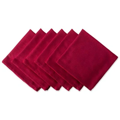 Image of DII Variegated Tabletop Collection, Napkin Set, 20x20, Tango Red, 6 Piece
