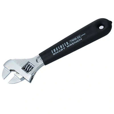 Image of Smart&#039; Adjustable Spanner with Thin, Super Slim 2mm Jaws. ENGINEER twm 03, Black