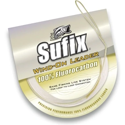 Image of Sufix Wind On Fluorocarbon Leader Fishing Line 33 Feet (Clear, 80 Pound)