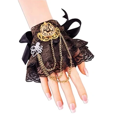 Image of Bristol Novelty 78636 Wrist Cuff Steam Punk Design 1pc. Steampunk, Multicolor, One Size