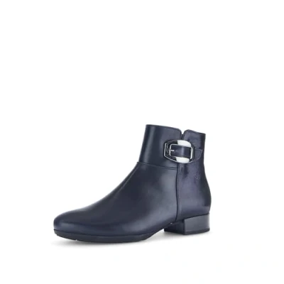Image of Gabor Women&#039;s Ankle Boots, Comfortable Extra Width (H), Midnight 66, 6 UK