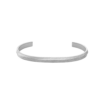 Image of Fossil Harlow Bracelet silvercoloured, Men&#039;s, Size: One Size, Silver coloured