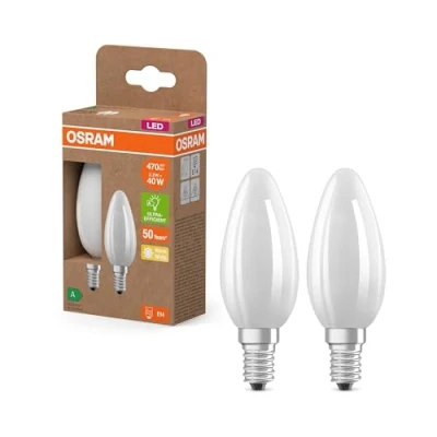 Image of OSRAM LED candle matt E14 2,2W 2700K 470lm 2 pack