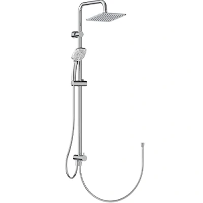 Image of Ideal Standard Rain Cube Dual Shower System for Exposed Mixers, Chrome