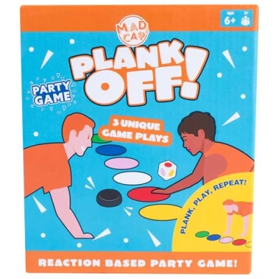 Image of Plank Off! A Fast Paced, Reaction Based Party Game Whilst You Hold The Position! Includes 3 Unique Plays. MADCAP Game.