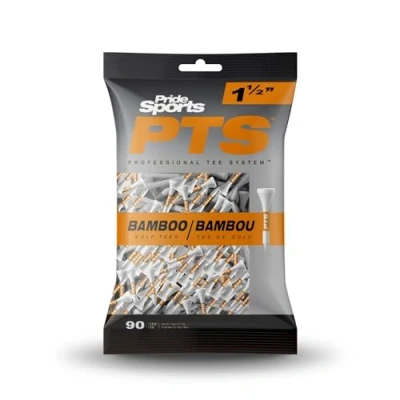 Image of Pride 2024 Professional Tee System (PTS) Bamboo Golf Tees 4 Different Sizes (1 1/2&quot; / 38mm)