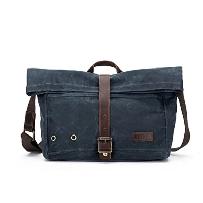Image of Della Q Canvas Bag, Blue, One Size