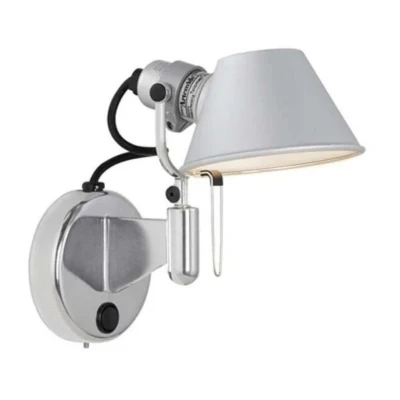 Image of Artemide Tolomeo Micro Faretto Wall Lamp without Switch LED Aluminium