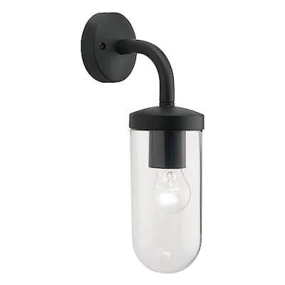 Image of Tressino 1 Light Outdoor Wall Black IP44, E27