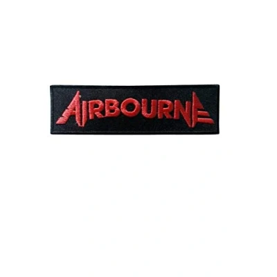 Image of Airbourne Red Patch Badge Embroidered Iron on Applique Souvenir Accessory
