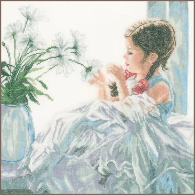Image of Lanarte Counted Cross Stitch Kit: Fortune Telling (Linen), NA, 30 x 30cm