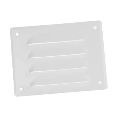 Image of 140x105mm / 6x4&quot; inch White Metal Air Vent Grille Cover with Insect Mesh Ventilation