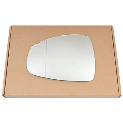 Image of Less4spares Wing Mirror Glass Left Compatible with Audi A1 2010 2018 STICK ON Passenger Near Side Blind Spot