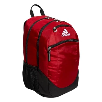 Image of adidas unisex adult Striker 2 Team Backpack, Dark Green/Black/White/2.0 (28l), One Size, Sports Backpack Durable Athletic Gym Laptop Bag for Boys/Girls
