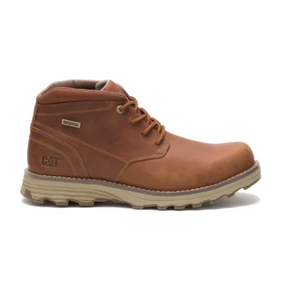 Image of Cat Footwear Men&#039;s Elude Wp Chukka Boots, Leather Brown, 8 UK