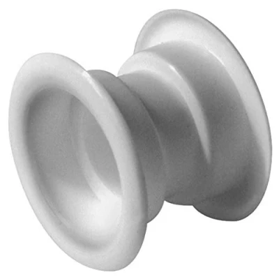 Image of 4X White Mini Circle Collar Air Vent Grille Set Door Ventilation Cover