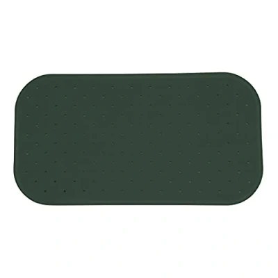 Image of MSV Premium Shower, Bath mat, Antibacterial Non Slip with Suction Cups, Dark Green, Smells of Roses, Approx. 36 x 65 cm, Washable at 60 C, Vert Foncé, Unique
