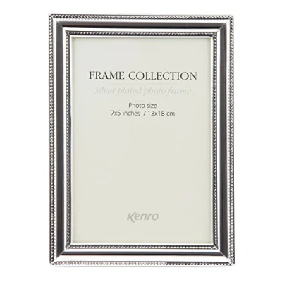 Image of Kenro Silver Plated Photo Frame 8x6 Inch / 15x20cm Traditional Symphony Retro Series SYR1520