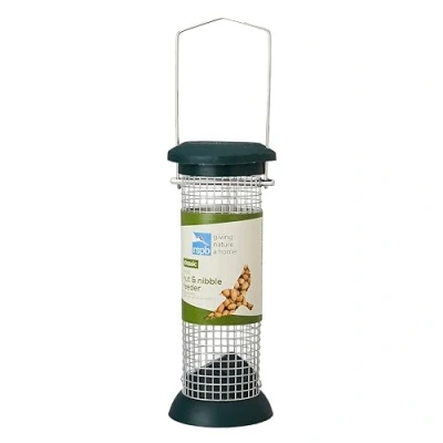 Image of Peanut Feeder for Birds, Hanging Bird Feeder, Easy to Clean, Also Suitable Feeding Suet Nibbles and Sprinkles, Durable with Metal Mesh (330g) RSPB