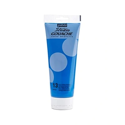 Image of PEBEO 270 013 220 ml Studio Gouache, Cerruleum Blue