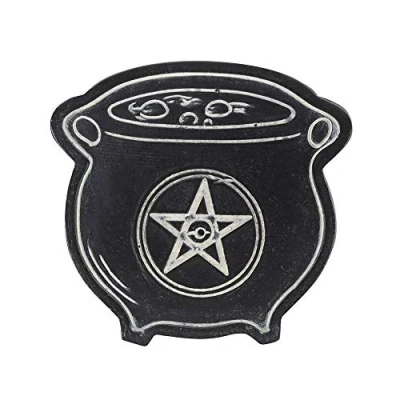 Image of something different Pentagram Cauldron Resin Incense Holder