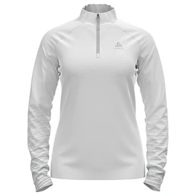 Image of Odlo SESVENNA GRAPHIC Women&#039;s Long Sleeved Shirt with Zipper, white, XL