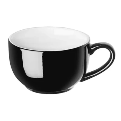 Image of Olympia Cafe Cappuccino Cup Black 340ml 11.5fl oz (Box 12)