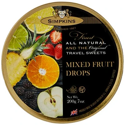 Image of Simpkins Mixed Fruit Travel Sweet, 200 g (Pack of 6)