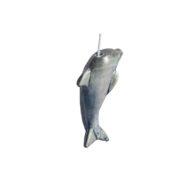 Image of Other Ceramic CORD PULL LIGHT for BATHROOM LIGHTING Blinds Curtains Ceiling Fans DOLPHIN (Blue)