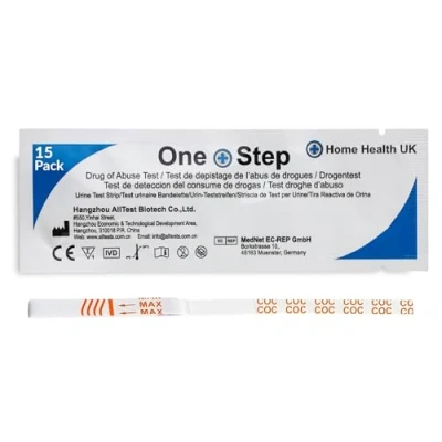 Image of 15 x Drug Testing Kits Cocaine Single Urine Test Strips One Step