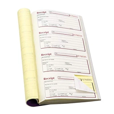 Image of 2XDuplicate Receipt Book 140 x 276mm Pack of 5