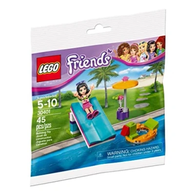 Image of LEGO 549 EA Friends Polybag 30401 Pool Foam Slide, Multi Coloured