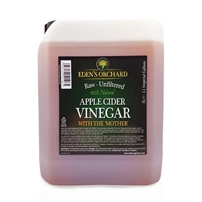Image of Eden&#039;s Orchard Apple Cider Vinegar with the Mother Raw and Unfiltered 5 Litre Jerry Can 1.1 Imperial Gallons