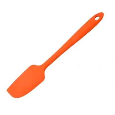 Image of Non Stick Baking Spatula Silicone,Kitchen Food Grade Silicone Spatulas for Cooking Heat Flexible Mini Cream Jar Cooking,Baking and Mixing(Organe)