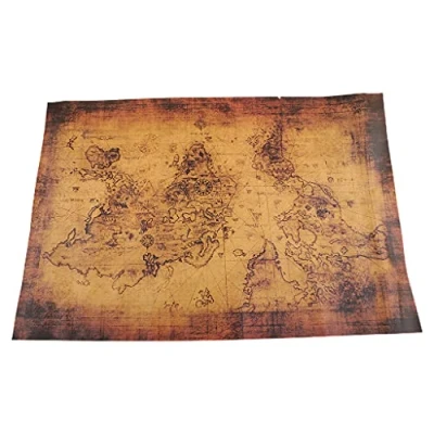 Image of Large Vintage Retro Paper Poster Map Gifts 71x51cm