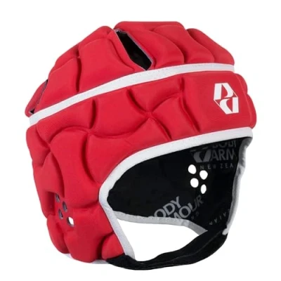 Image of Body Armour Mens Club Rugby Scrum Cap Head Guard Red M