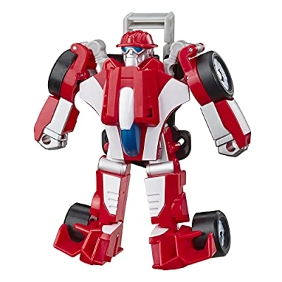Image of Transformers Playskool Heroes Rescue Bots Academy Heatwave The Fire Bot Converting Toy, 4.5 Inch Action Figure, Toys for Kids Ages 3 and Up